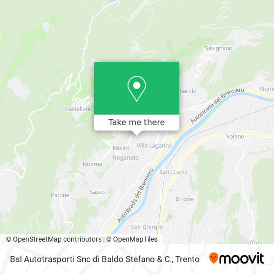 Bsl Autotrasporti Snc di Baldo Stefano & C. map