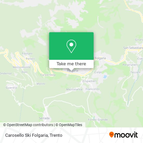 Carosello Ski Folgaria map