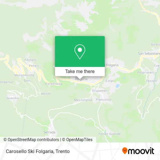 Carosello Ski Folgaria map