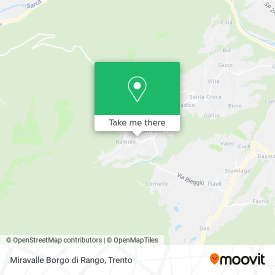Miravalle Borgo di Rango map