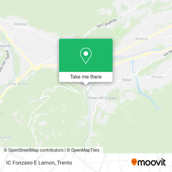 IC Fonzaso E Lamon map