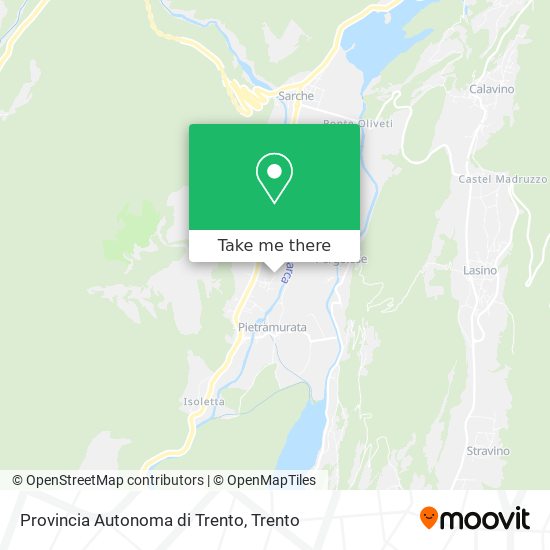 Provincia Autonoma di Trento map
