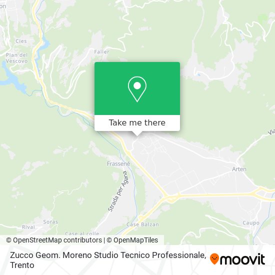 Zucco Geom. Moreno Studio Tecnico Professionale map