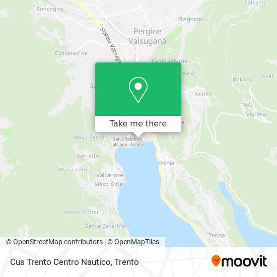 Cus Trento Centro Nautico map