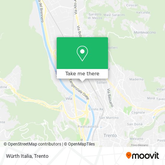 Würth Italia map