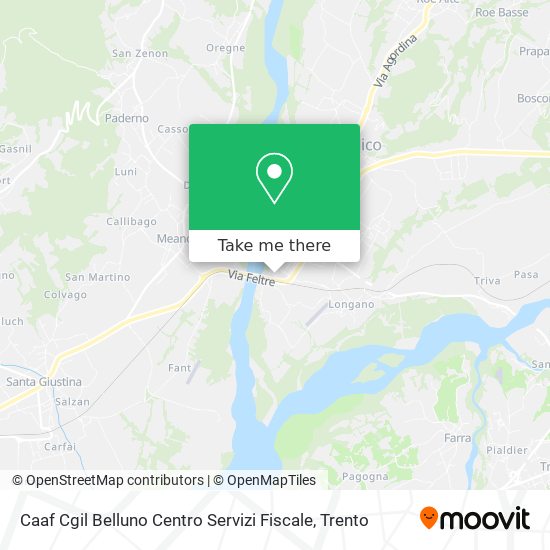 Caaf Cgil Belluno Centro Servizi Fiscale map
