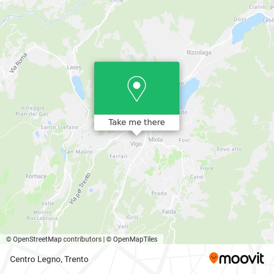 Centro Legno map