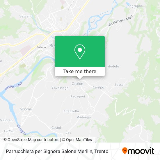 Parrucchiera per Signora Salone Merilin map