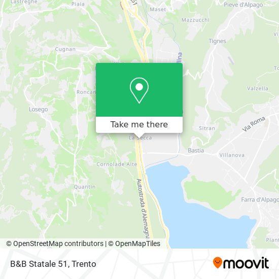 B&B Statale 51 map