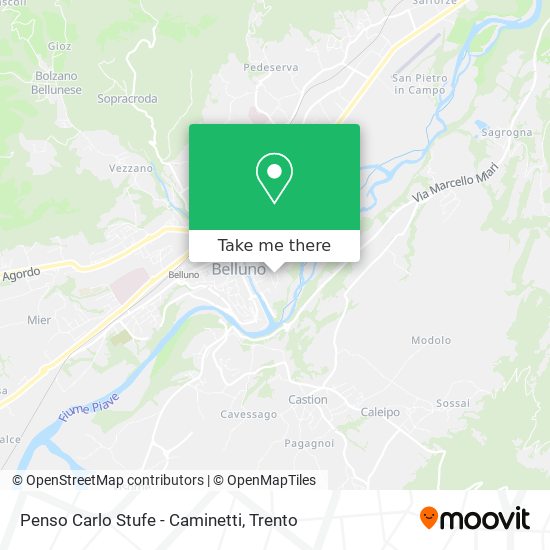 Penso Carlo Stufe - Caminetti map