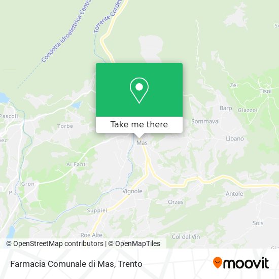 Farmacia Comunale di Mas map