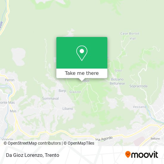 Da Gioz Lorenzo map