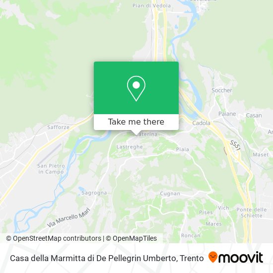 Casa della Marmitta di De Pellegrin Umberto map