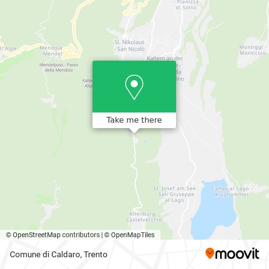 Comune di Caldaro map