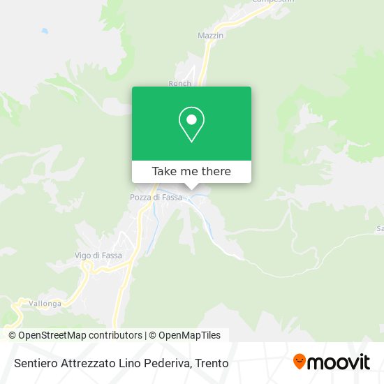 Sentiero Attrezzato Lino Pederiva map