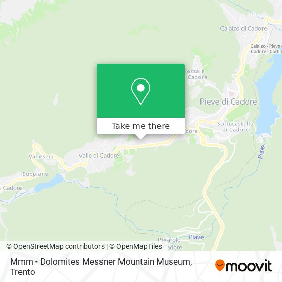 Mmm - Dolomites Messner Mountain Museum map