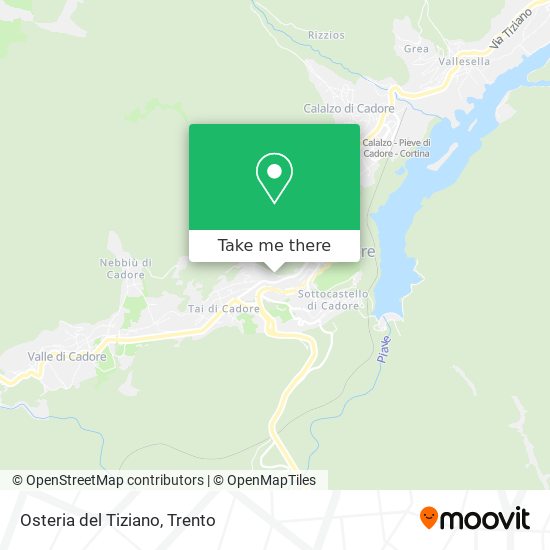 Osteria del Tiziano map