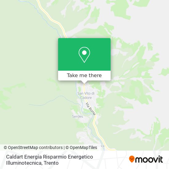 Caldart Energia Risparmio Energetico Illuminotecnica map
