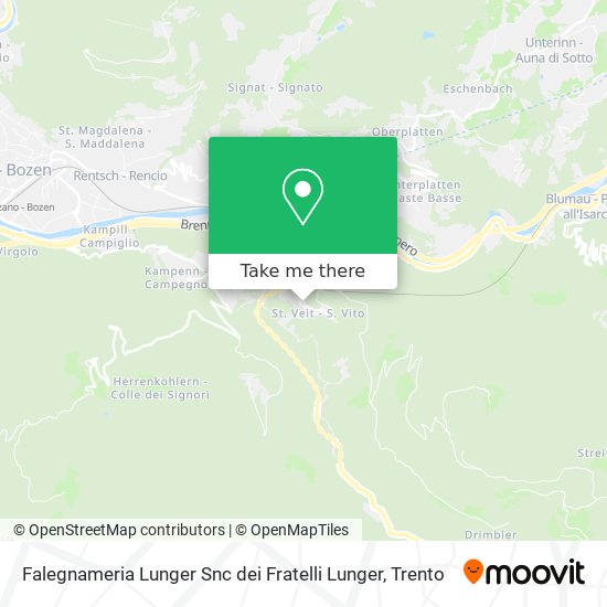 Falegnameria Lunger Snc dei Fratelli Lunger map