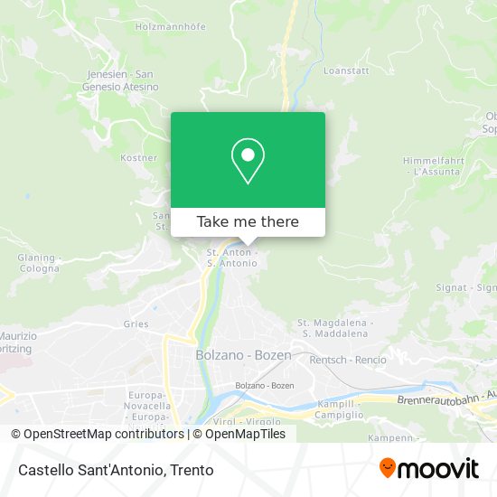 Castello Sant'Antonio map