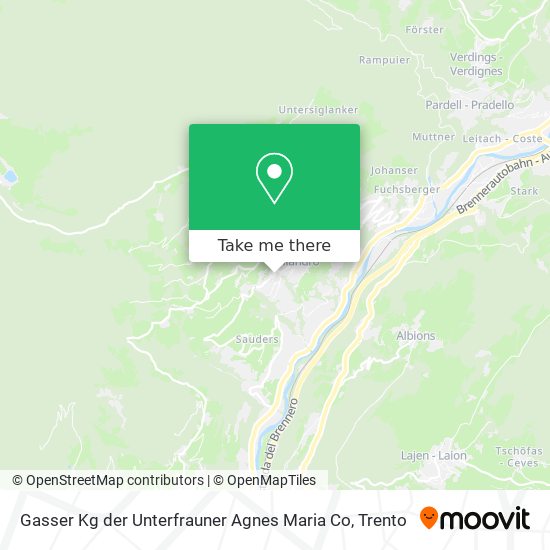 Gasser Kg der Unterfrauner Agnes Maria Co map