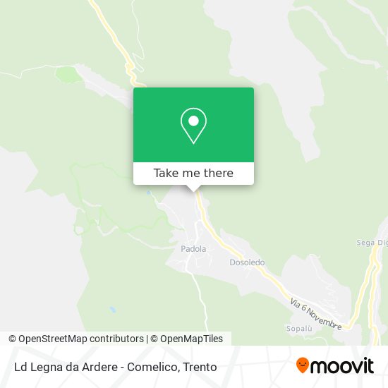 Ld Legna da Ardere - Comelico map