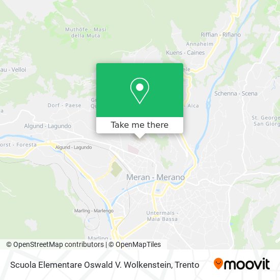 Scuola Elementare Oswald V. Wolkenstein map