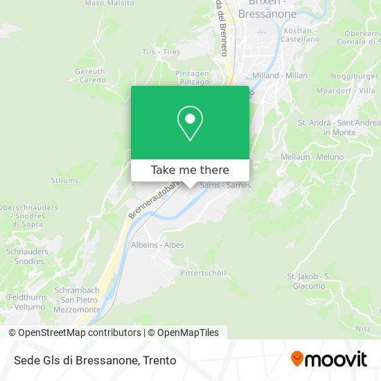 Sede Gls di Bressanone map