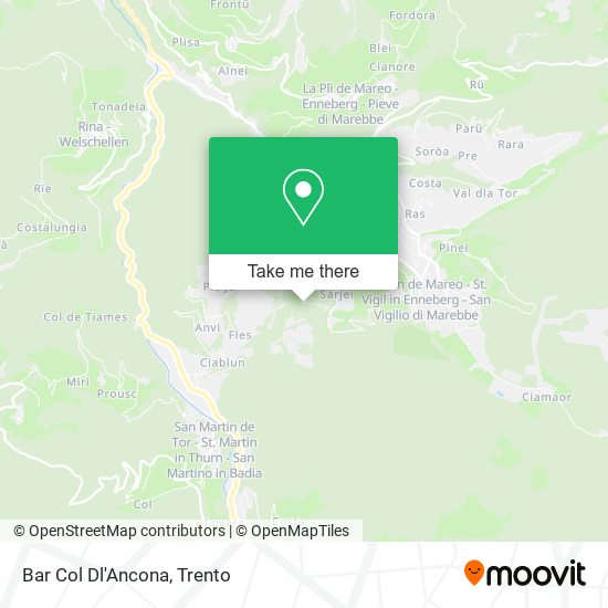 Bar Col Dl'Ancona map