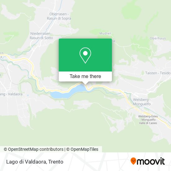 Lago di Valdaora map
