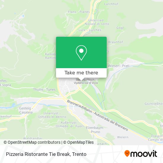 Pizzeria Ristorante Tie Break map