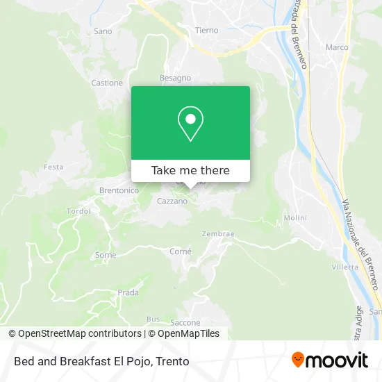Bed and Breakfast El Pojo map