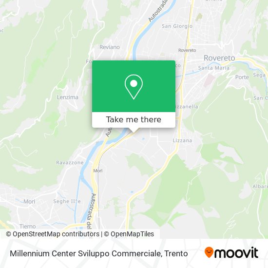 Millennium Center Sviluppo Commerciale map