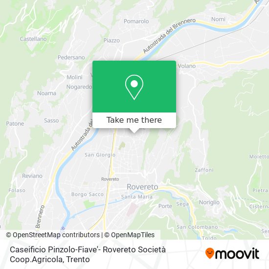 Caseificio Pinzolo-Fiave'- Rovereto Società Coop.Agricola map