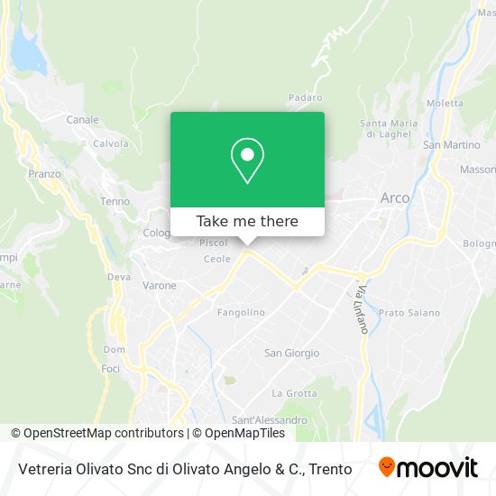 Vetreria Olivato Snc di Olivato Angelo & C. map