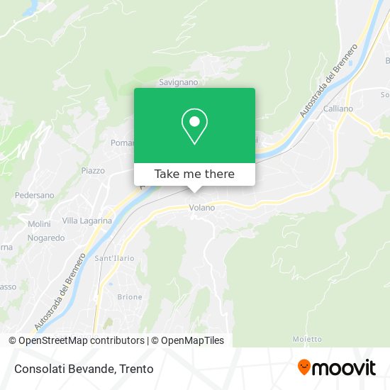 Consolati Bevande map