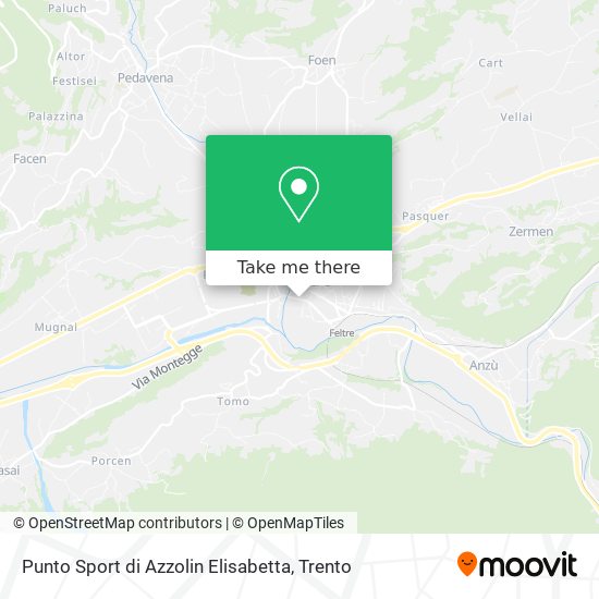 Punto Sport di Azzolin Elisabetta map