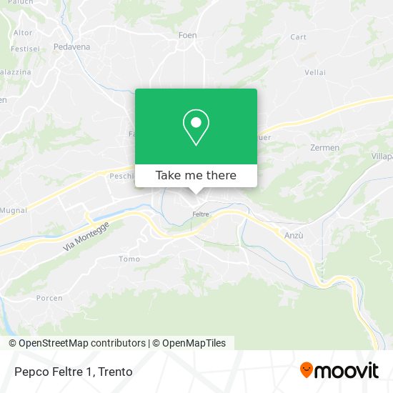 Pepco Feltre 1 map