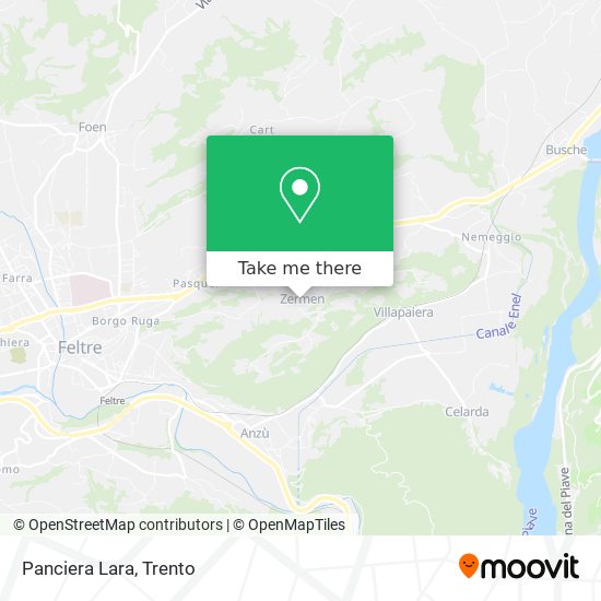 Panciera Lara map