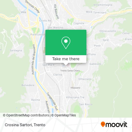 Crosina Sartori map