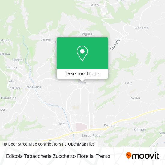 Edicola Tabaccheria Zucchetto Fiorella map