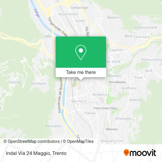 Indal Via 24 Maggio map