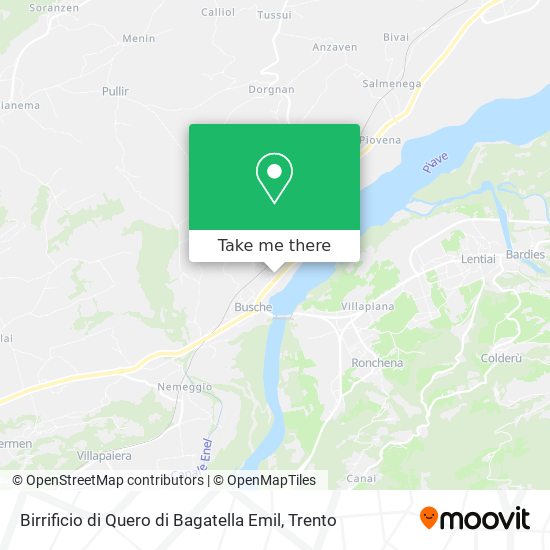 Birrificio di Quero di Bagatella Emil map