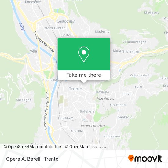 Opera A. Barelli map
