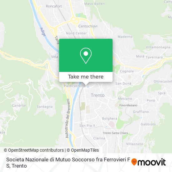 Societa Nazionale di Mutuo Soccorso fra Ferrovieri F S map