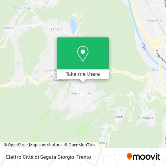 Elettro Città di Segata Giorgio map