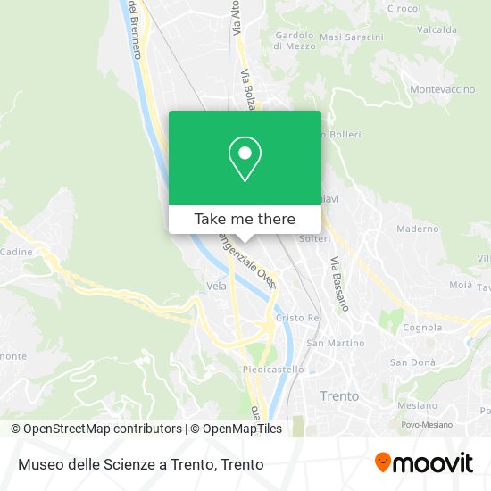 Museo delle Scienze a Trento map