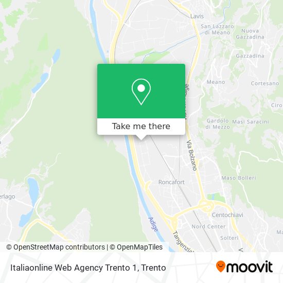 Italiaonline Web Agency Trento 1 map