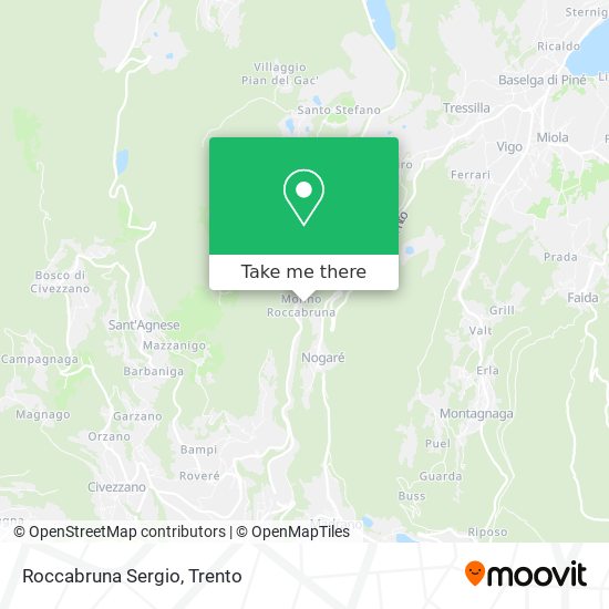 Roccabruna Sergio map
