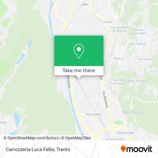 Carrozzeria Luca Fellin map